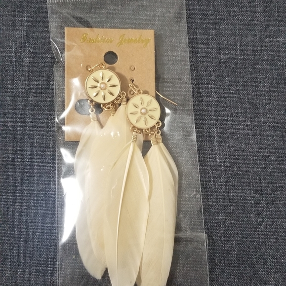 ●NEW fashion hook feathers earrings - Picture 2 of 2